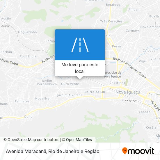 Avenida Maracanã mapa