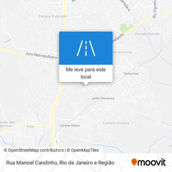 Rua Manoel Candinho mapa