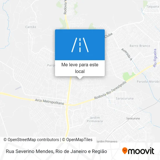 Rua Severino Mendes mapa