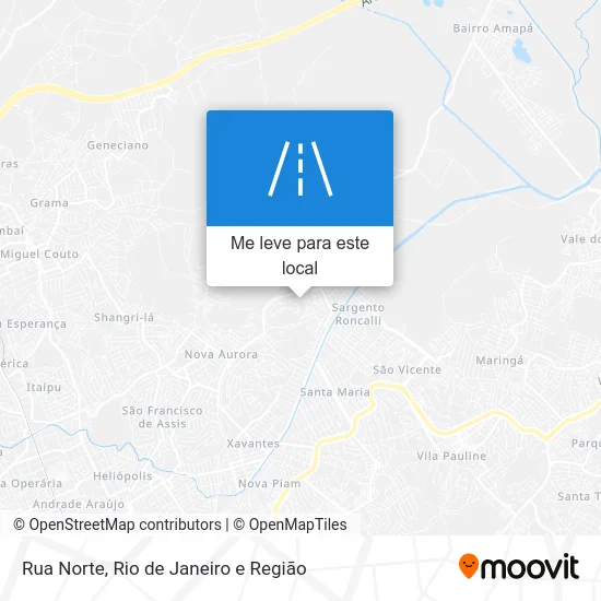 Rua Norte mapa