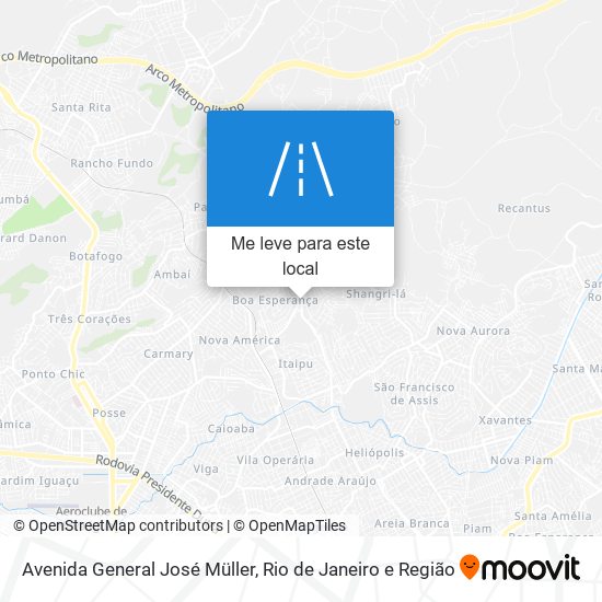 Avenida General José Müller mapa