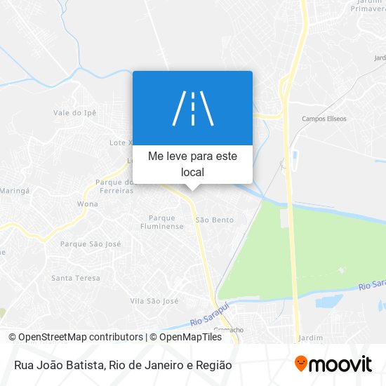 Rua Joāo Batista mapa