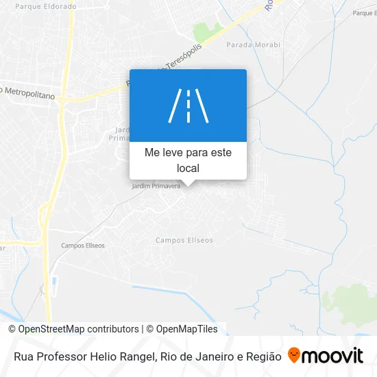 Rua Professor Helio Rangel mapa