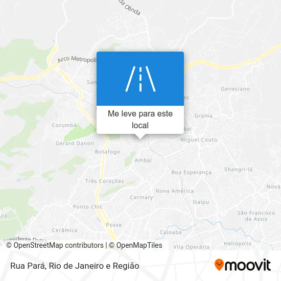Rua Pará mapa