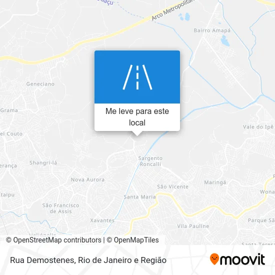 Rua Demostenes mapa
