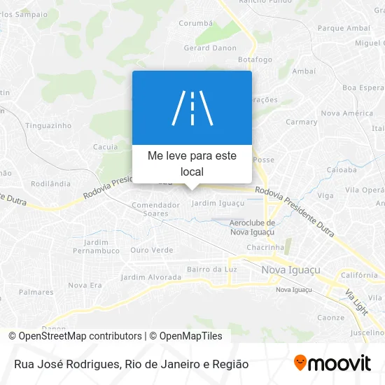 Rua José Rodrigues mapa