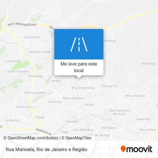 Rua Manoela mapa