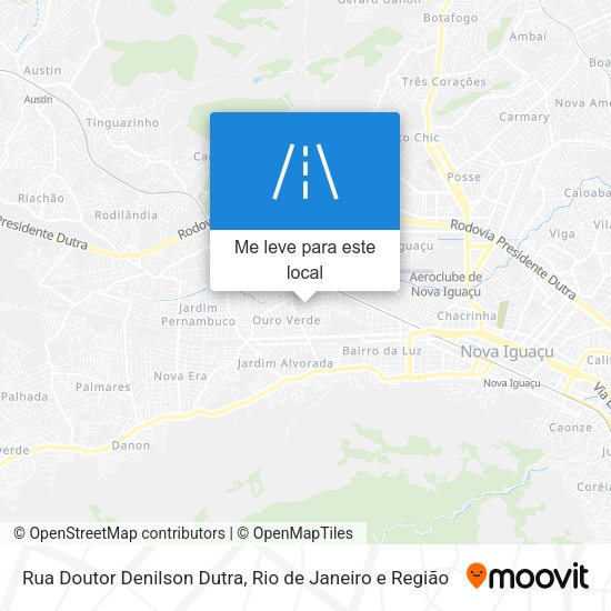 Rua Doutor Denilson Dutra mapa