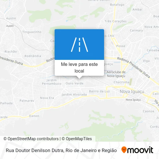 Rua Doutor Denilson Dutra mapa