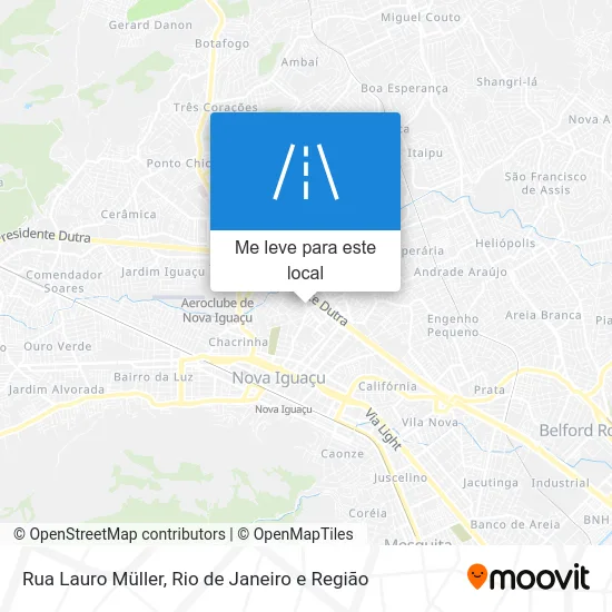 Rua Lauro Müller mapa