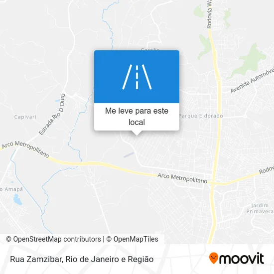Rua Zamzibar mapa