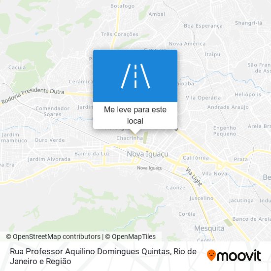 Rua Professor Aquilino Domingues Quintas mapa