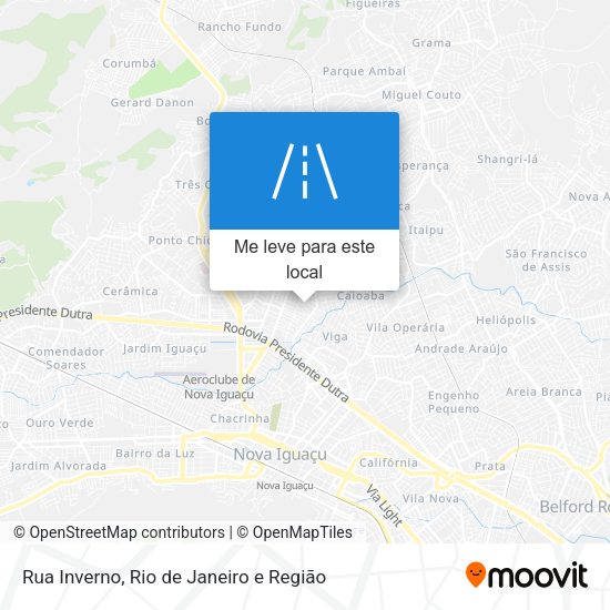 Rua Inverno mapa