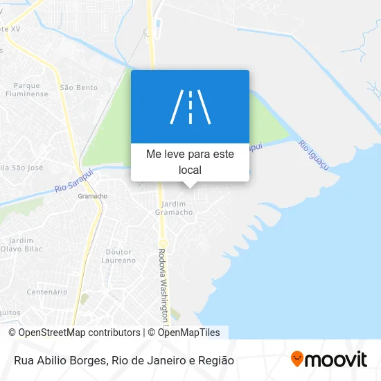 Rua Abilio Borges mapa