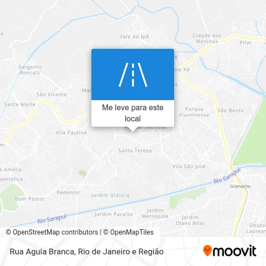 Rua Aguia Branca mapa