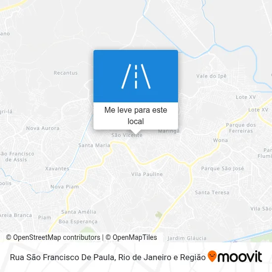 Rua Sāo Francisco De Paula mapa