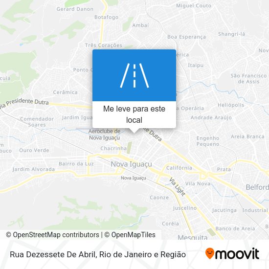 Rua Dezessete De Abril mapa
