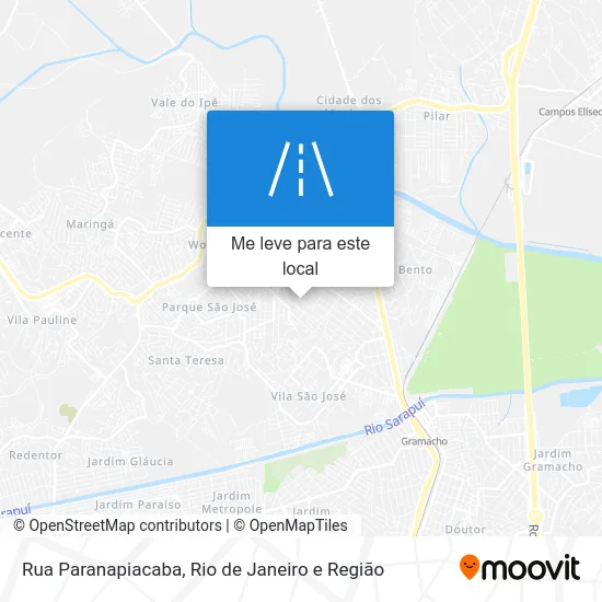 Rua Paranapiacaba mapa