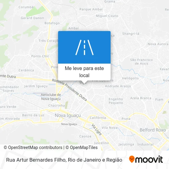 Rua Artur Bernardes Filho mapa