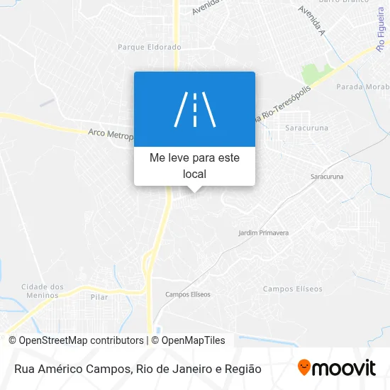 Rua Américo Campos mapa