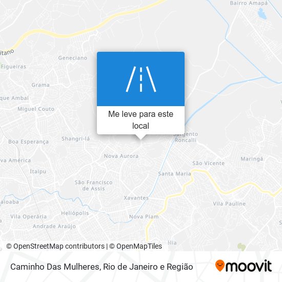 Caminho Das Mulheres mapa