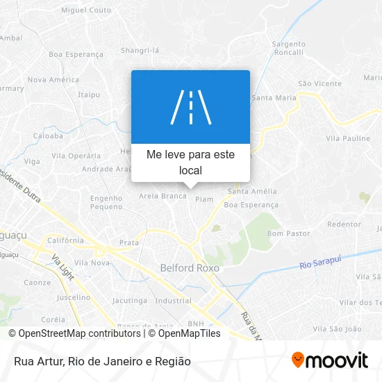 Rua Artur mapa