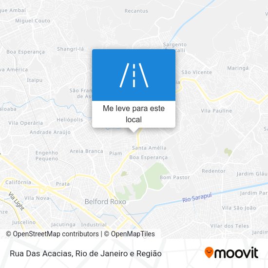 Rua Das Acacias mapa