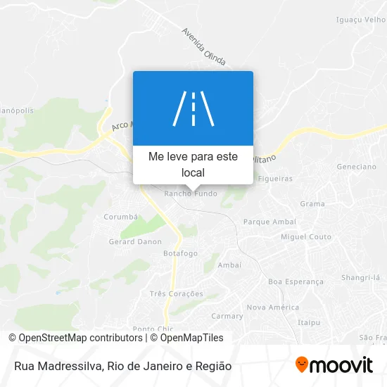 Rua Madressilva mapa
