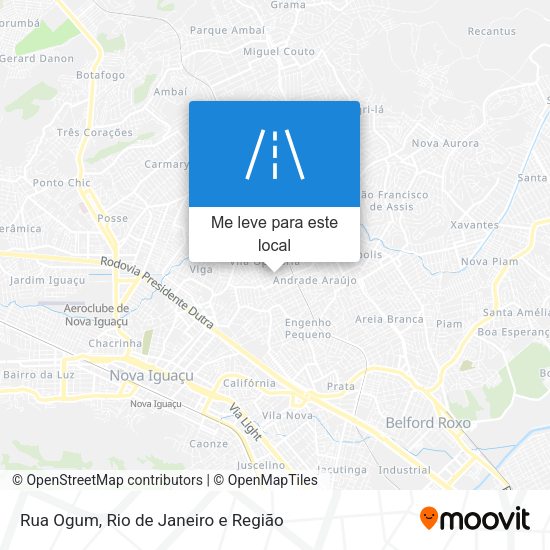 Rua Ogum mapa