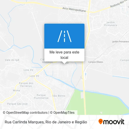 Rua Carlinda Marques mapa