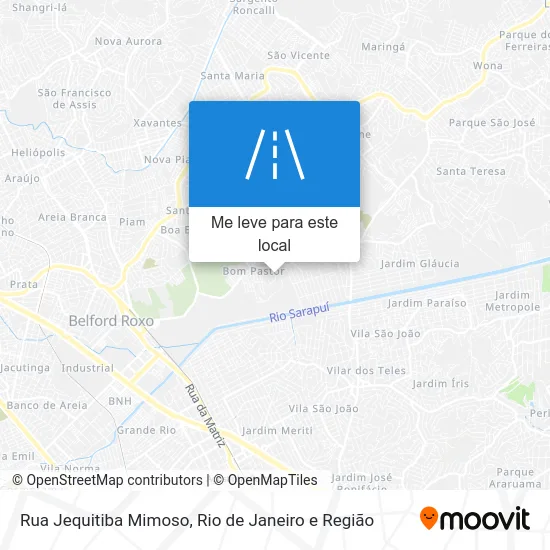 Rua Jequitiba Mimoso mapa