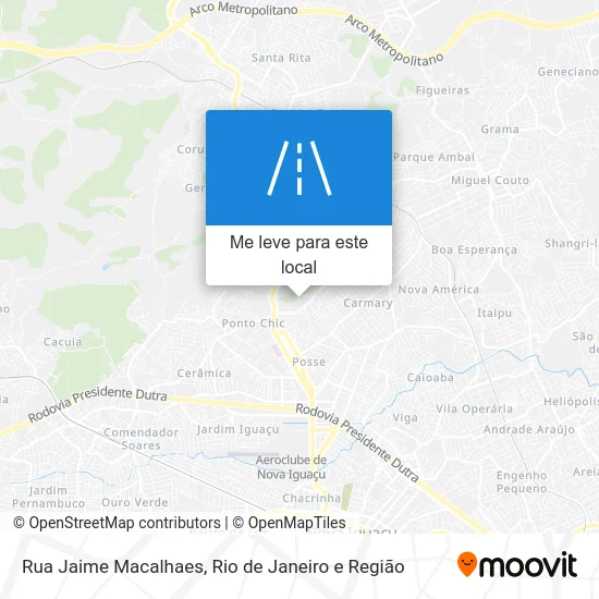 Rua Jaime Macalhaes mapa