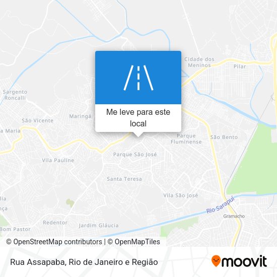 Rua Assapaba mapa