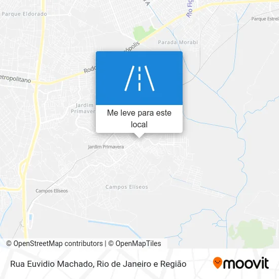 Rua Euvidio Machado mapa