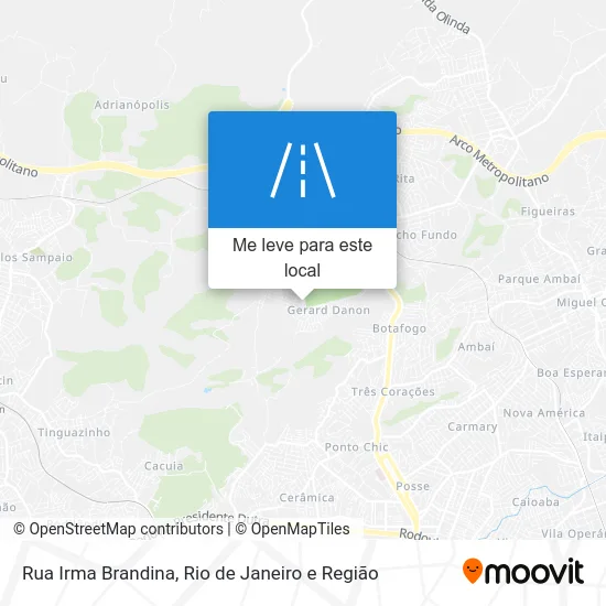 Rua Irma Brandina mapa
