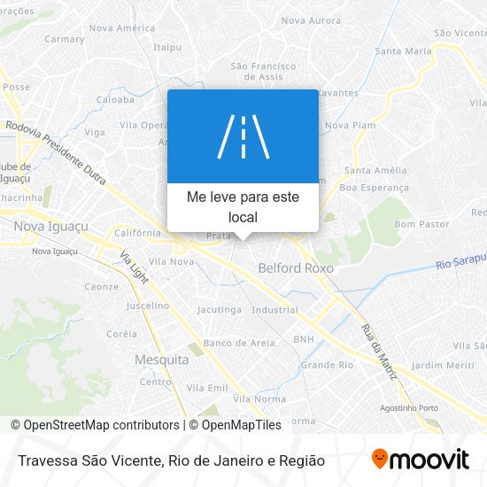 Travessa São Vicente mapa