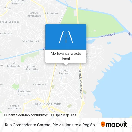 Rua Comandante Carrero mapa