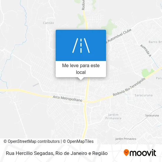 Rua Hercilio Segadas mapa
