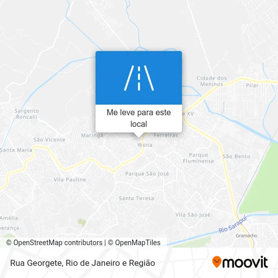 Rua Georgete mapa