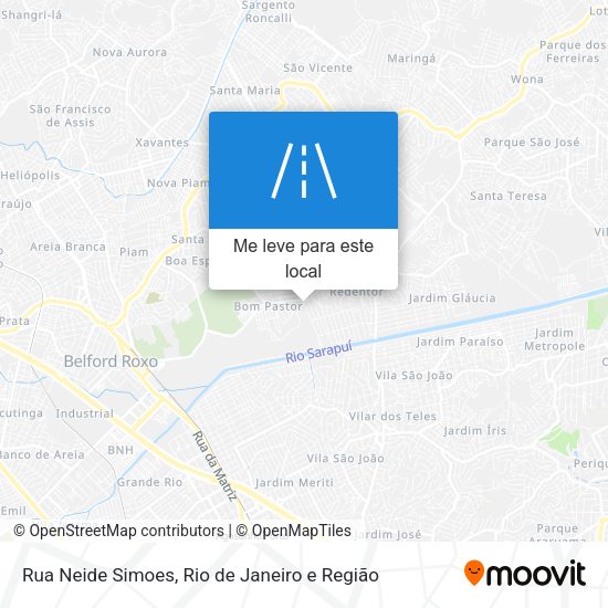 Rua Neide Simoes mapa