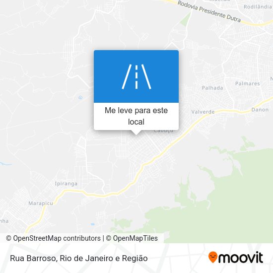 Rua Barroso mapa