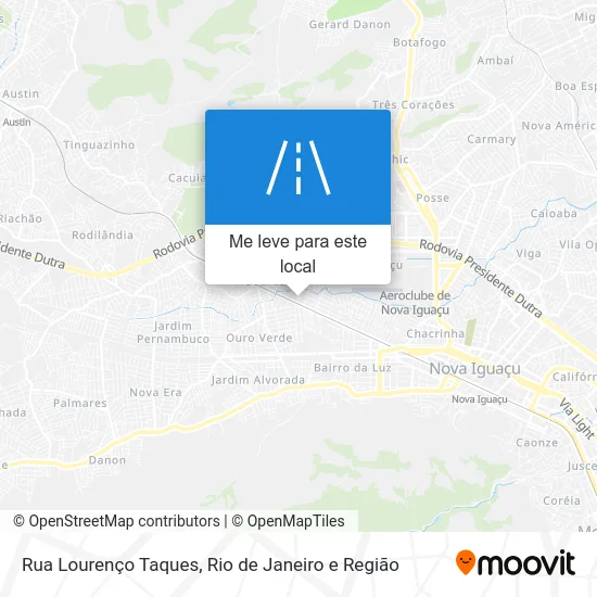 Rua Lourenço Taques mapa