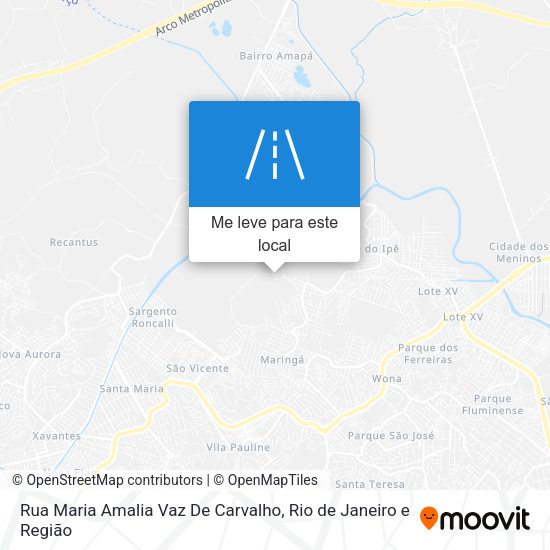Rua Maria Amalia Vaz De Carvalho mapa