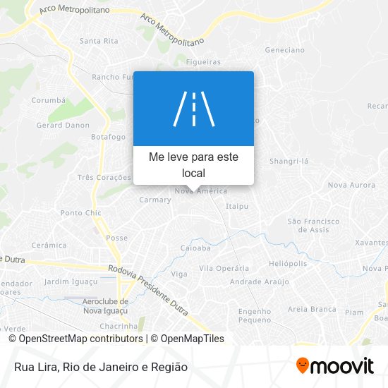 Rua Lira mapa