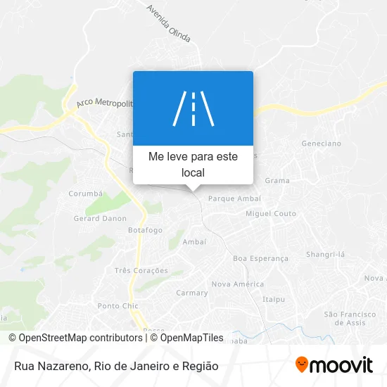 Rua Nazareno mapa
