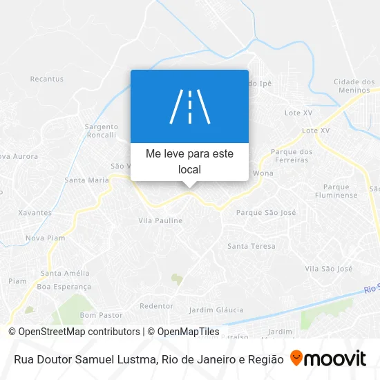 Rua Doutor Samuel Lustma mapa