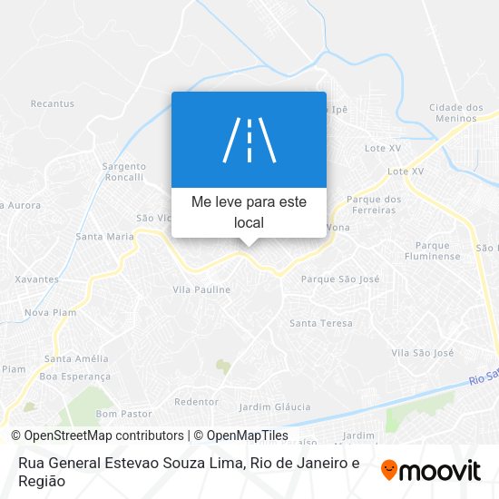 Rua General Estevao Souza Lima mapa
