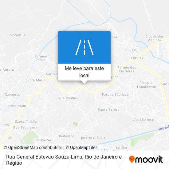 Rua General Estevao Souza Lima mapa