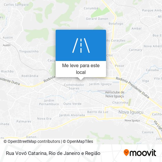 Rua Vovó Catarina mapa