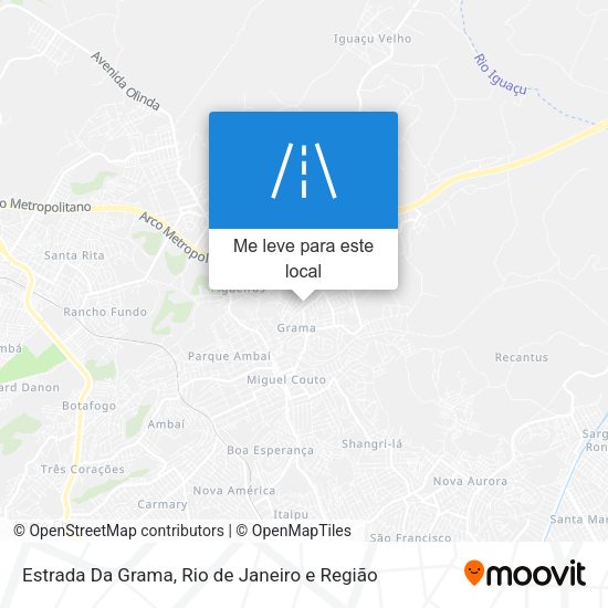 Estrada Da Grama mapa